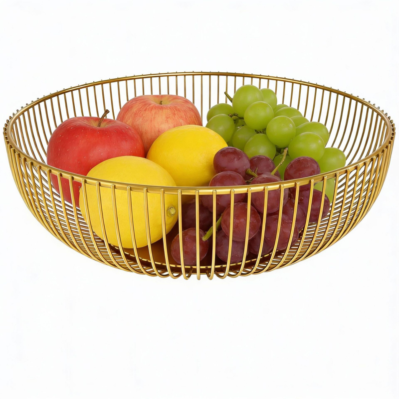 Coș de fructe din metal, stil Nordic, design simplu, lansat în 2023