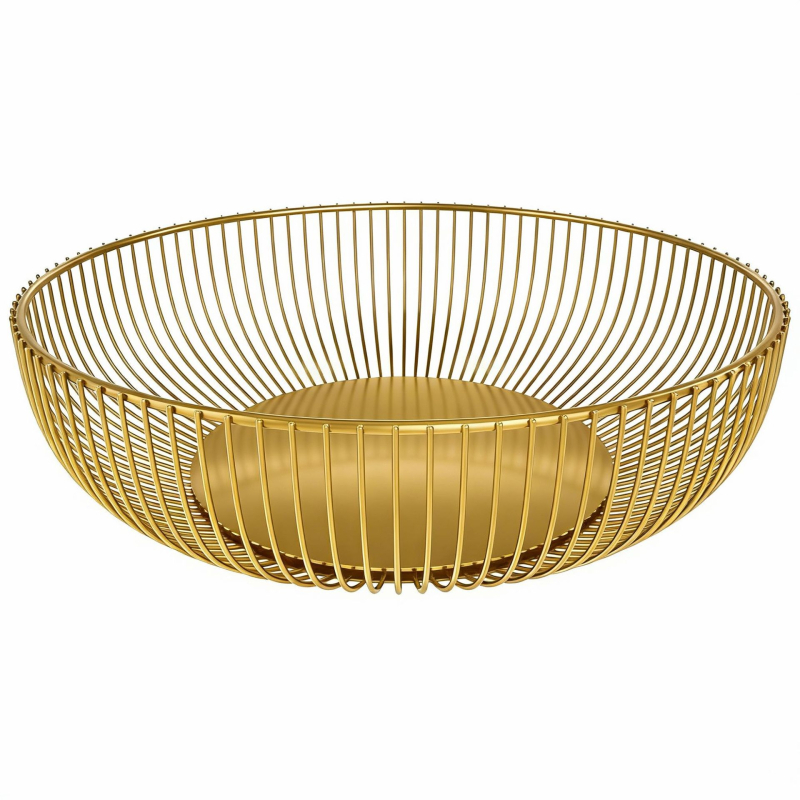 Coș de fructe din metal, stil Nordic, design simplu, lansat în 2023