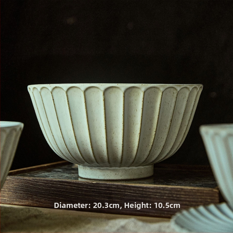 Tongxing 11-dijelni set keramičkog posuđa u retro stilu – japanska keramika, plosnate zdjele, tanjuri za sushi, tanjuri za užinu, jednobojan, glazirana površina peći, mikrovalna kompatibilnost, prilagodljiv
