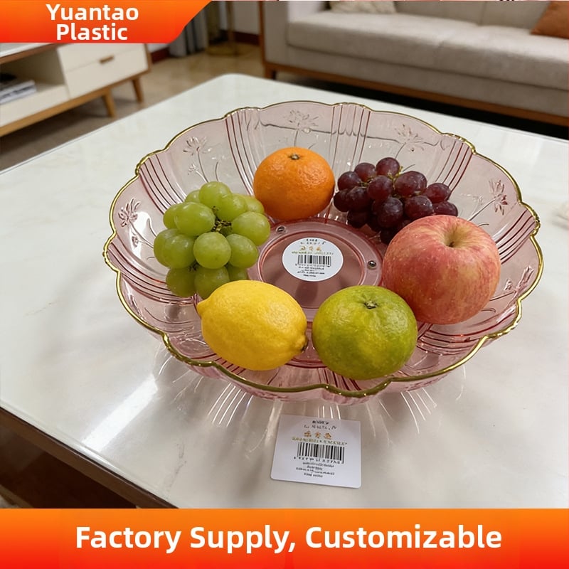 Плодова тава за сервиране, пластмасова, прост стил, код Rotating Fruit Tray 002, пускана през 2025