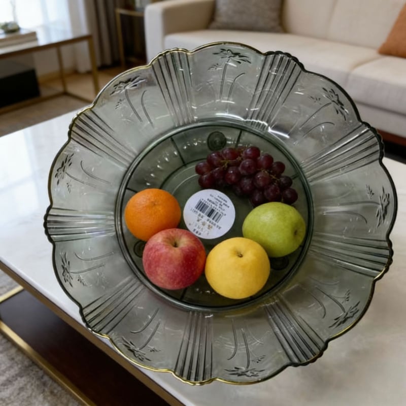 Плодова тава за сервиране, пластмасова, прост стил, код Rotating Fruit Tray 002, пускана през 2025