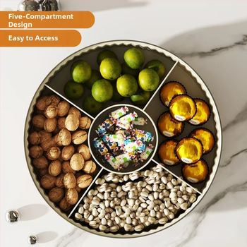 Пластмасова кутия за лакомства и плодова чиния, скандинавски стил, прост дизайн