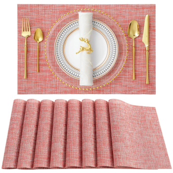 Set de suporturi pentru masă din PVC, cu față de masă și covorașe pentru oale, impermeabile și rezistente la ulei, pătrate, origine Zhejiang, calitate Prima Clasă