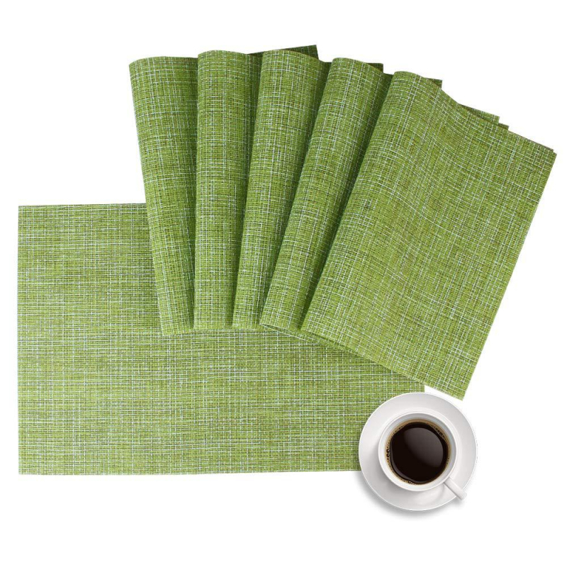 Set de suporturi pentru masă din PVC, cu față de masă și covorașe pentru oale, impermeabile și rezistente la ulei, pătrate, origine Zhejiang, calitate Prima Clasă