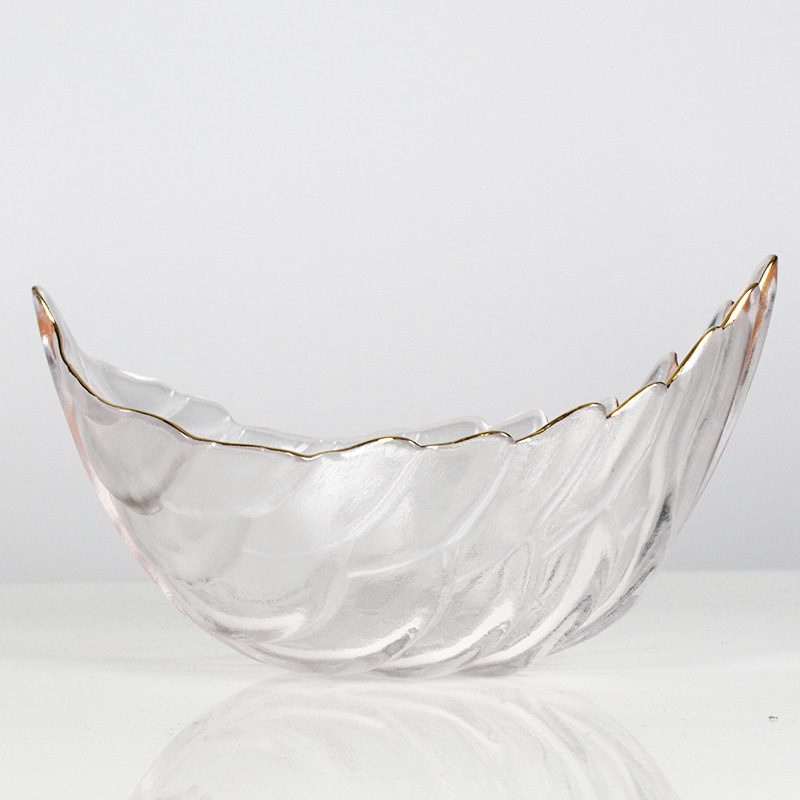 Vas de sticlă cu formă neregulată, suprafață pictată manual, modele multiple; logo tipărit, personalizare disponibilă