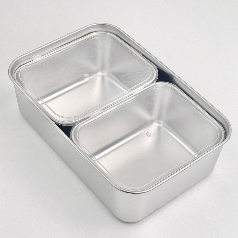 Tava de pregătire a alimentelor din oțel inoxidabil 304 – dreptunghiulară, suprafață mată, tip farfurie universal, stil modern minimalist