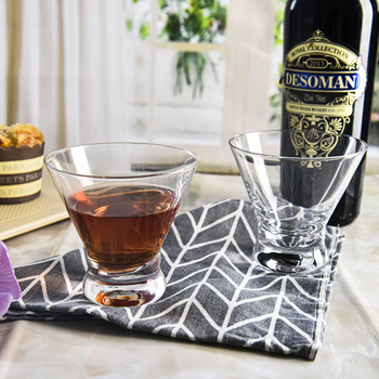 Стъклена чаша за десерт, луксозен стил, еднослойна конструкция, подходяща за бар, възможност за персонализация