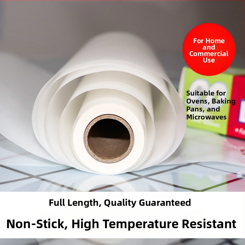 Jingluo Hârtie silicon pentru copt – de calitate alimentară, absorbant ulei, 40 g/m²