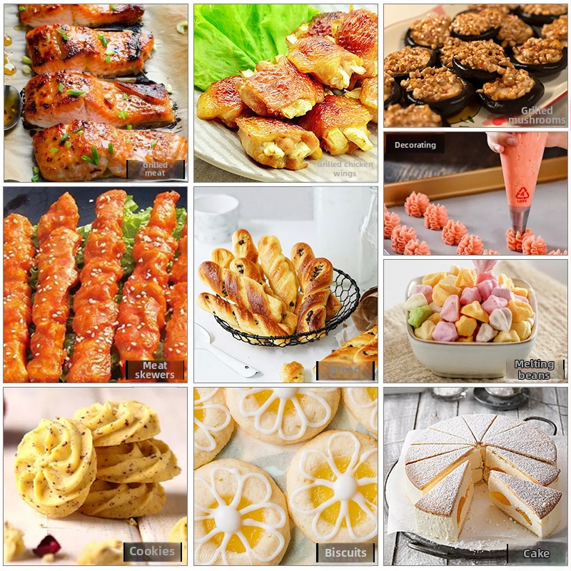 Jingluo Hârtie silicon pentru copt – de calitate alimentară, absorbant ulei, 40 g/m²