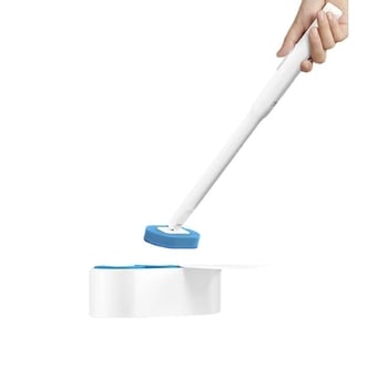 Еднократен стенен комплект за четка за тоалетна, пластмасов, 1 бр., тегло 0,5