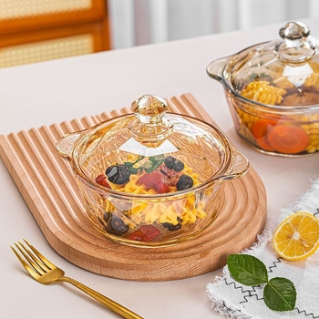 Μπολ για νούντλς και σαλάτα με καπάκι - διπλά χερούλια, αντι-καύσης, χειροποίητο από την ffy, σκανδιναβικό ύφος