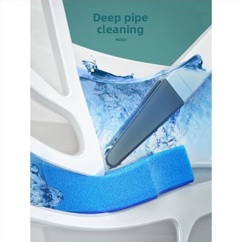 Jednorazová kefa na toaletu – plast, moderný minimalistický štýl