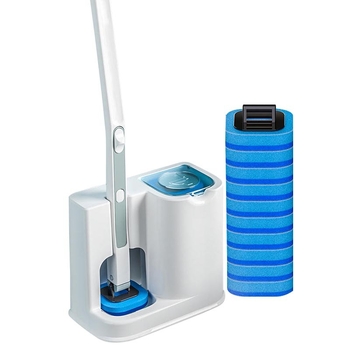 Еднократна стенна четка за тоалетна — дълга дръжка, комплект за дома, пластмасов материал