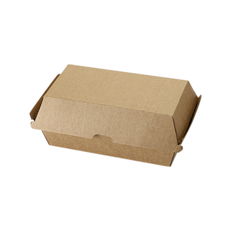 Jednokratna kutija za hranu od kraft kartona za burgere, paket 200 komada, nije pogodno za mikrovalnu, tiskanje logotipa moguće, prilagodba dostupna