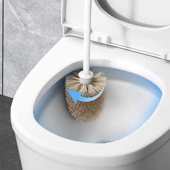 WC četka s dugom držačem, okrugla glava, plastična, proizvedeno u Chengdu