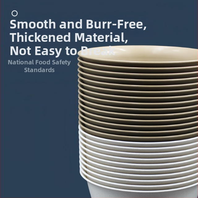 Jednorazová miska z odpaľovaných ryžových šupiek a PP plastu, hrubšia konštrukcia, balenie 500 kusov, objem 250/350/500 ml, biologicky rozložiteľné