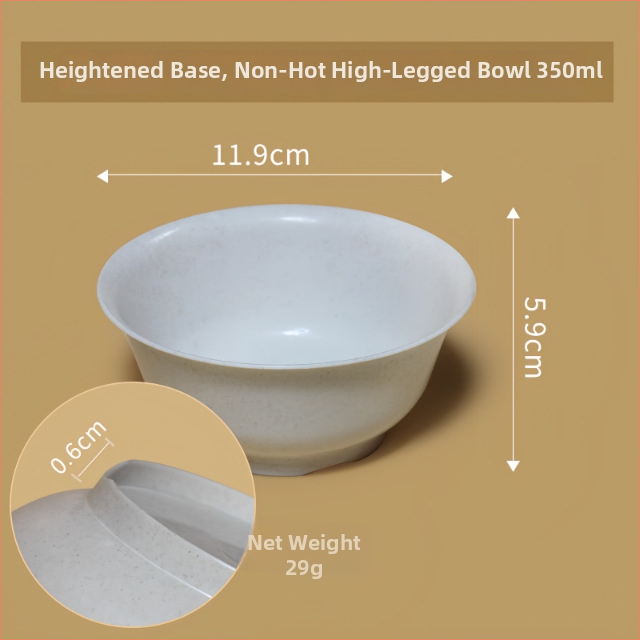 Jednorazová miska z odpaľovaných ryžových šupiek a PP plastu, hrubšia konštrukcia, balenie 500 kusov, objem 250/350/500 ml, biologicky rozložiteľné