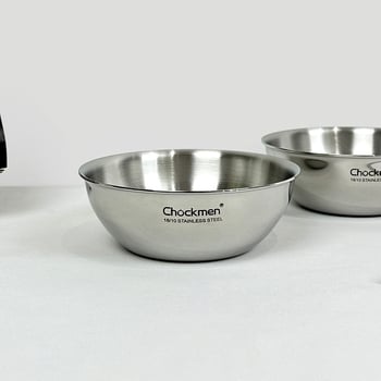 Zhuodeming Duboki tanjur za umake i dipove - 18/10 nehrđajući čelik, debeli, okrugli, fino polirani