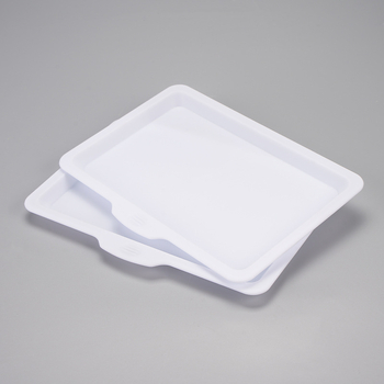 PP műanyag lefolyó tálca, téglalap alakú peremmel; anyag: PP; logó nyomtatás lehetséges; testreszabás elérhető; alkalmas szállodákhoz és étkezésekhez