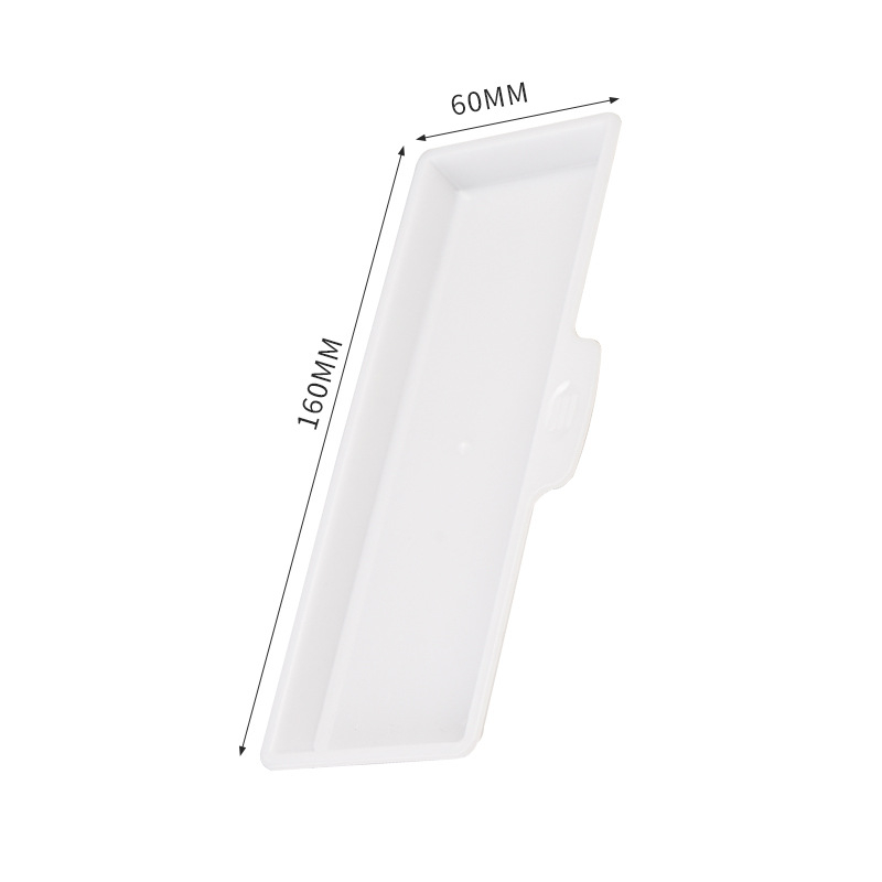 PP műanyag lefolyó tálca, téglalap alakú peremmel; anyag: PP; logó nyomtatás lehetséges; testreszabás elérhető; alkalmas szállodákhoz és étkezésekhez