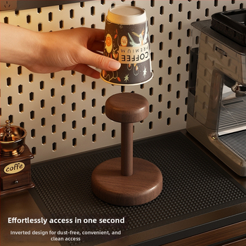 Дървен държач за чаши за бюро, ретро стил с лукс, настолен органайзер за чаши