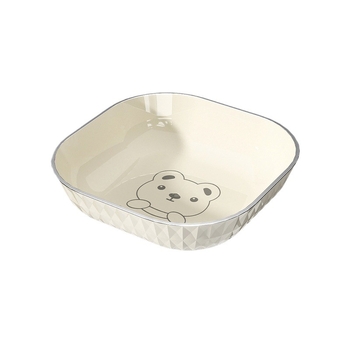 Műanyag négyszögletes snack-tál – egyszerű stílus, új kínai stílus, felnőttek számára