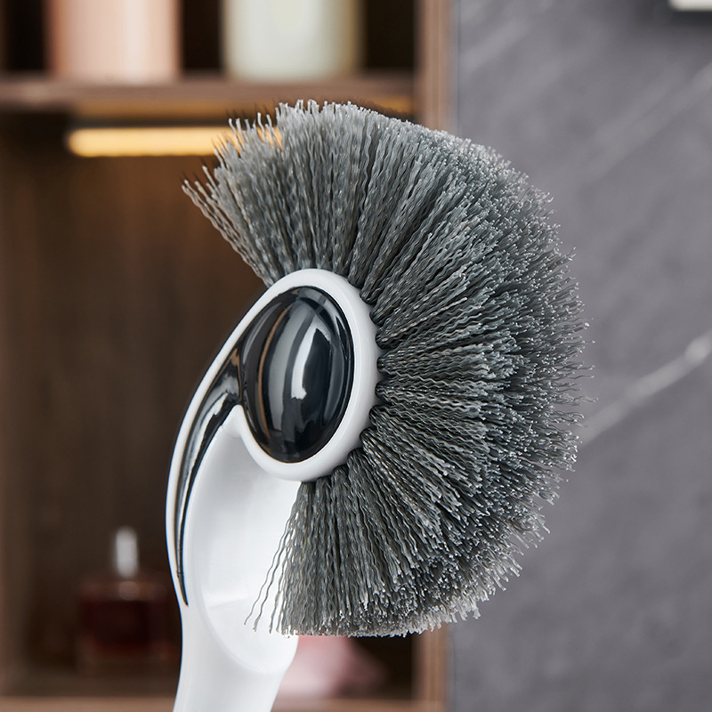 Четка за тоалетна с дълга дръжка и наклонена глава, меки четина, пластмасова конструкция, 1 бр.