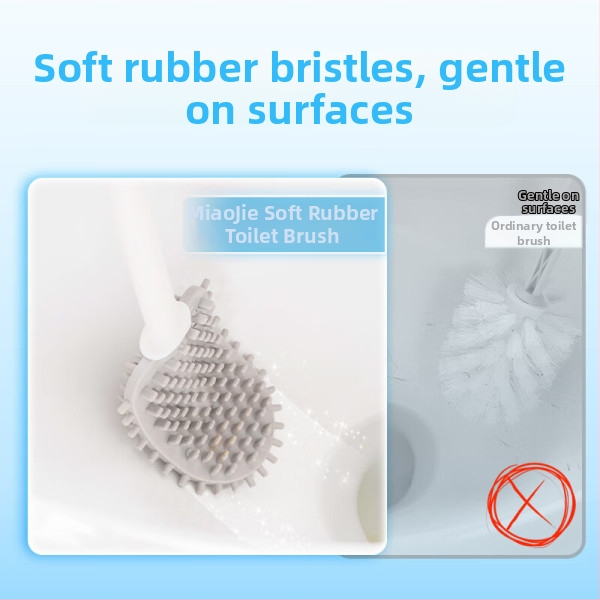 Силиконова четка за тоалетна Miaojie — 50 г, 1 бр.