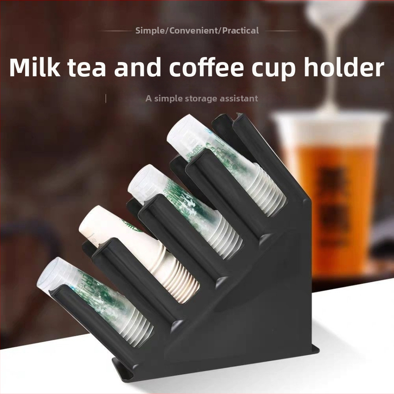 Suport din plastic pentru pahare, cu patru compartimente înclinate, turnare prin injecție, 750 g