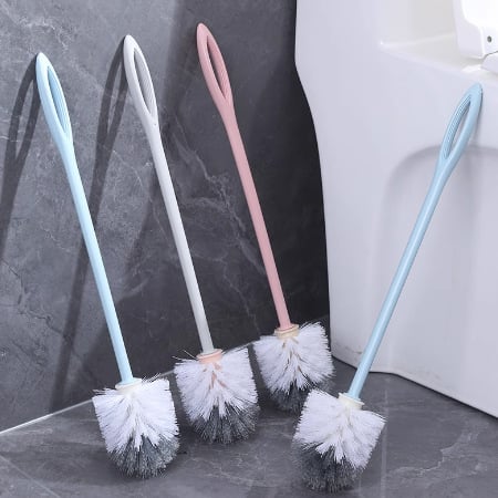 Četka za WC s dugačkim držačem, plastična, čišćenje bez mrtvih kutova, ugradnja bez bušenja, zimsko izdanje 2020