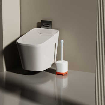 Автоматичен комплект за четка за тоалетна с база (Материал: пластмаса; Бранд: holamopa; Произход: Quzhou Longyou; Тегло: 200 g)