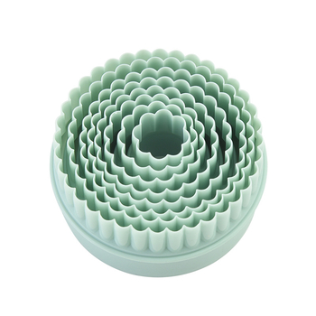 Kružni kalup za kekse od PP s reljefom, 8-dijelni set za pečenje keksa