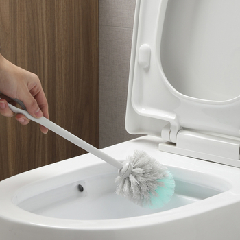 Meiliya četka za zahod s dugim držalom i kuglastom glavom, plastična konstrukcija
