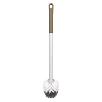 Perie de toaletă cu cap rotund – din plastic, mâner antiderapant, 127 g, 1 buc