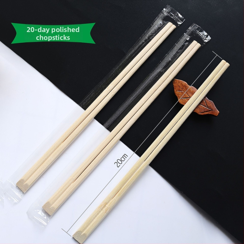 Jednorazové bambusové chopsticks značky Weishan s logom, prispôsobiteľné spracovanie, biologicky rozložiteľné, ideálne pre balenie čínskeho jedla
