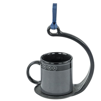 Držač šalice za kavu – moderan minimalistički dizajn; materijal: plastika; težina: 160 g; stil: nova chinoiserie