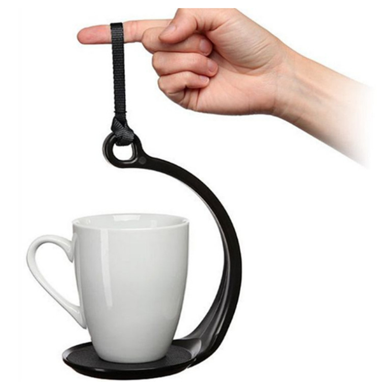 Držač šalice za kavu – moderan minimalistički dizajn; materijal: plastika; težina: 160 g; stil: nova chinoiserie
