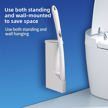 Love jujie Vymeniteľná hlava štetky na toaletu – nástenné upevnenie, dlhé madlo, plast, moderný minimalistický štýl