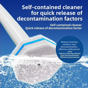 Love jujie Vymeniteľná hlava štetky na toaletu – nástenné upevnenie, dlhé madlo, plast, moderný minimalistický štýl