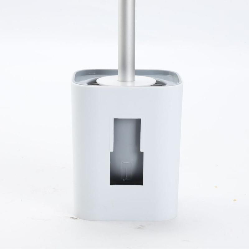 Квадратен комплект за четка за тоалетна с дренаж, стенен монтаж, без мъртви ъгли (Пластмаса • XR марка • 285 g)