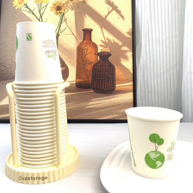 Držač čaša, plastični, moderni minimalistički stil, bez bušenja, težina 50 g, paket 1 kom.