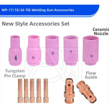 WP-17/18/26 TIG συγκόλληση τόξου με αργό – 10NS κράτημα ηλεκτροδίου, 13N πορσελάνινο στόμιο, νέος οδηγός άκρης