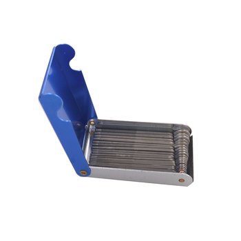 23-dijelni set mlaznica za zavarivanje u aluminijskoj kutiji, nehrđajući čelik, duljina igle 60 mm, težina 60 g, dimenzije 80x46x10 mm, čistač s pilnikom za poliranje gitare