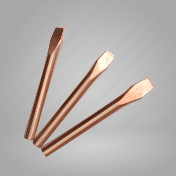 Άκρη κολλήματος από χαλκό με επίπεδη κεφαλή, για μηχανές συγκόλλησης, 350-450°C