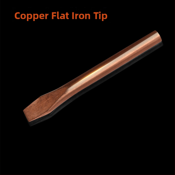 Άκρη κολλήματος από χαλκό με επίπεδη κεφαλή, για μηχανές συγκόλλησης, 350-450°C