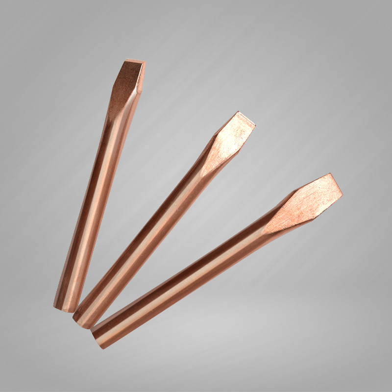 Άκρη κολλήματος από χαλκό με επίπεδη κεφαλή, για μηχανές συγκόλλησης, 350-450°C