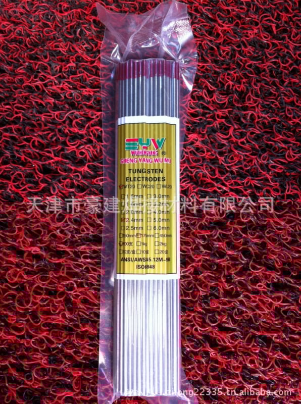 WT20 ηλεκτρόδιο βολφράμιο για συγκόλληση τόξου αργού — βελόνα και ράβδος βολφραμίου