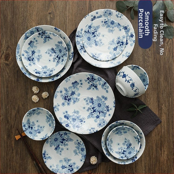 Aláglazúros kerámia tálak, 650 ml, egyszínű, modern minimalista stílus, 10 darabos készlet