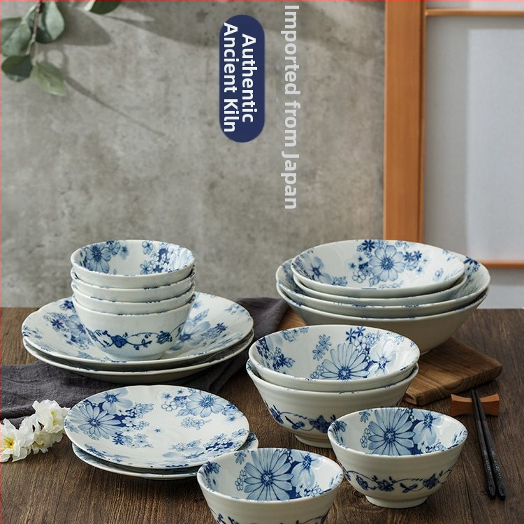 Aláglazúros kerámia tálak, 650 ml, egyszínű, modern minimalista stílus, 10 darabos készlet