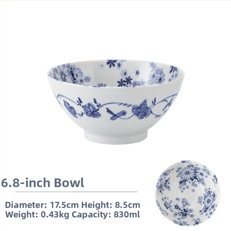 Aláglazúros kerámia tálak, 650 ml, egyszínű, modern minimalista stílus, 10 darabos készlet